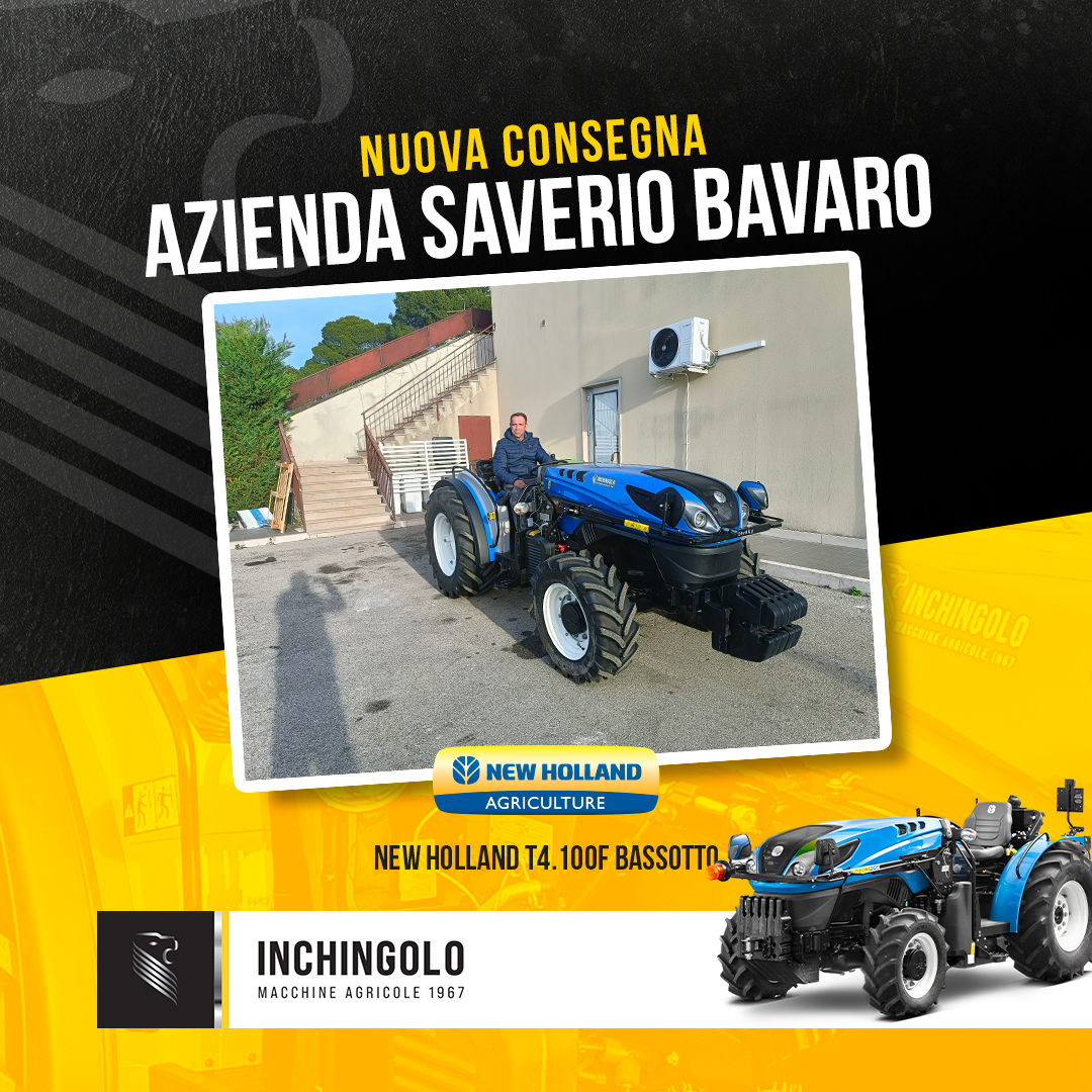 Azienda Saverio Bavaro: Benvenuti a bordo del New Holland T4 100F Bassotto!