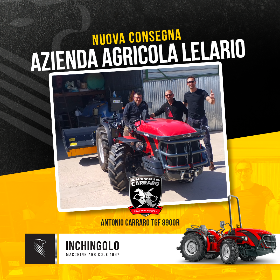 L’Azienda Agricola Lelario ha scelto il TGF 8900R di Antonio Carraro. Complimenti!