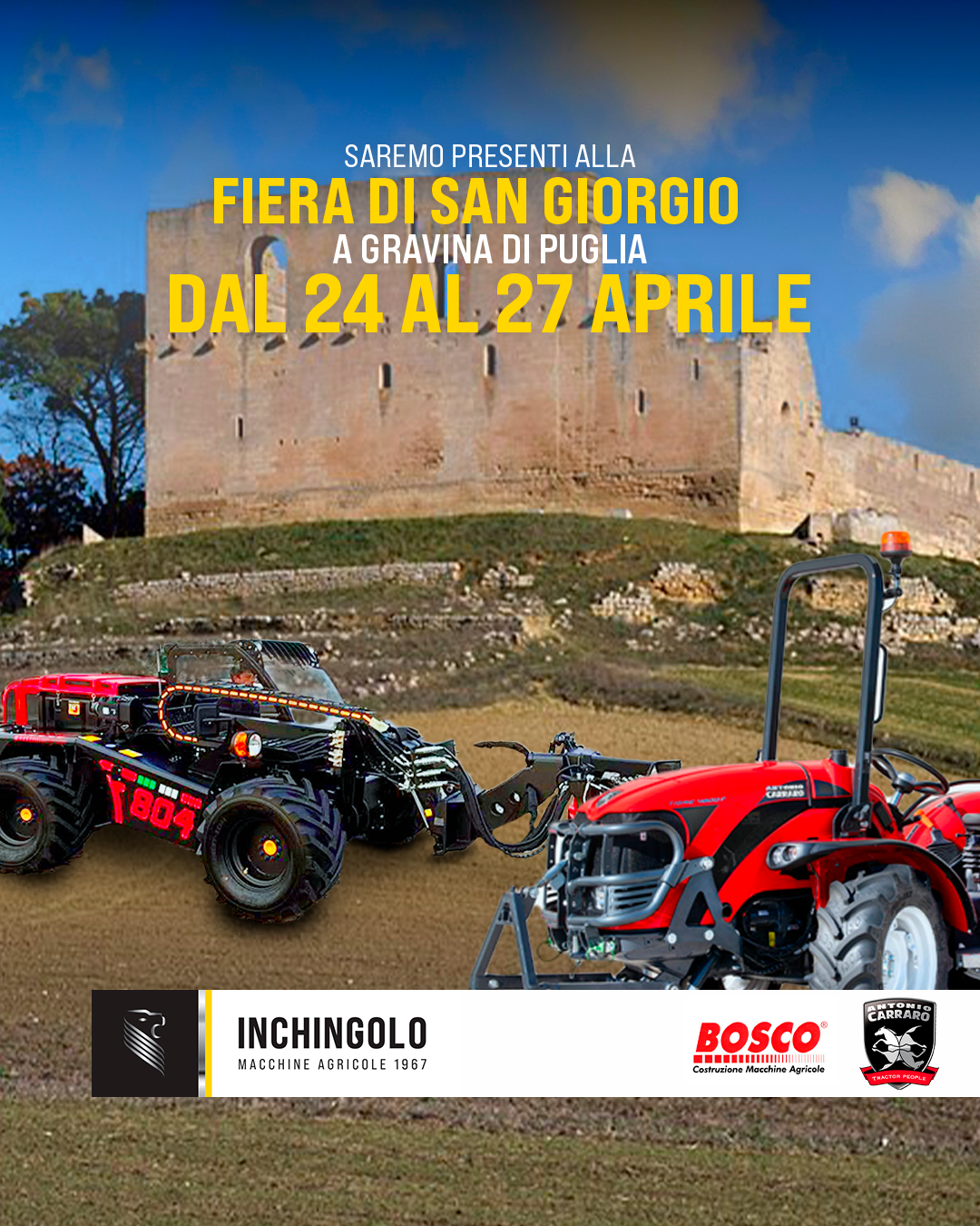 Inchingolo Trattori alla Fiera di San Giorgio 2025 – Gravina in Puglia!