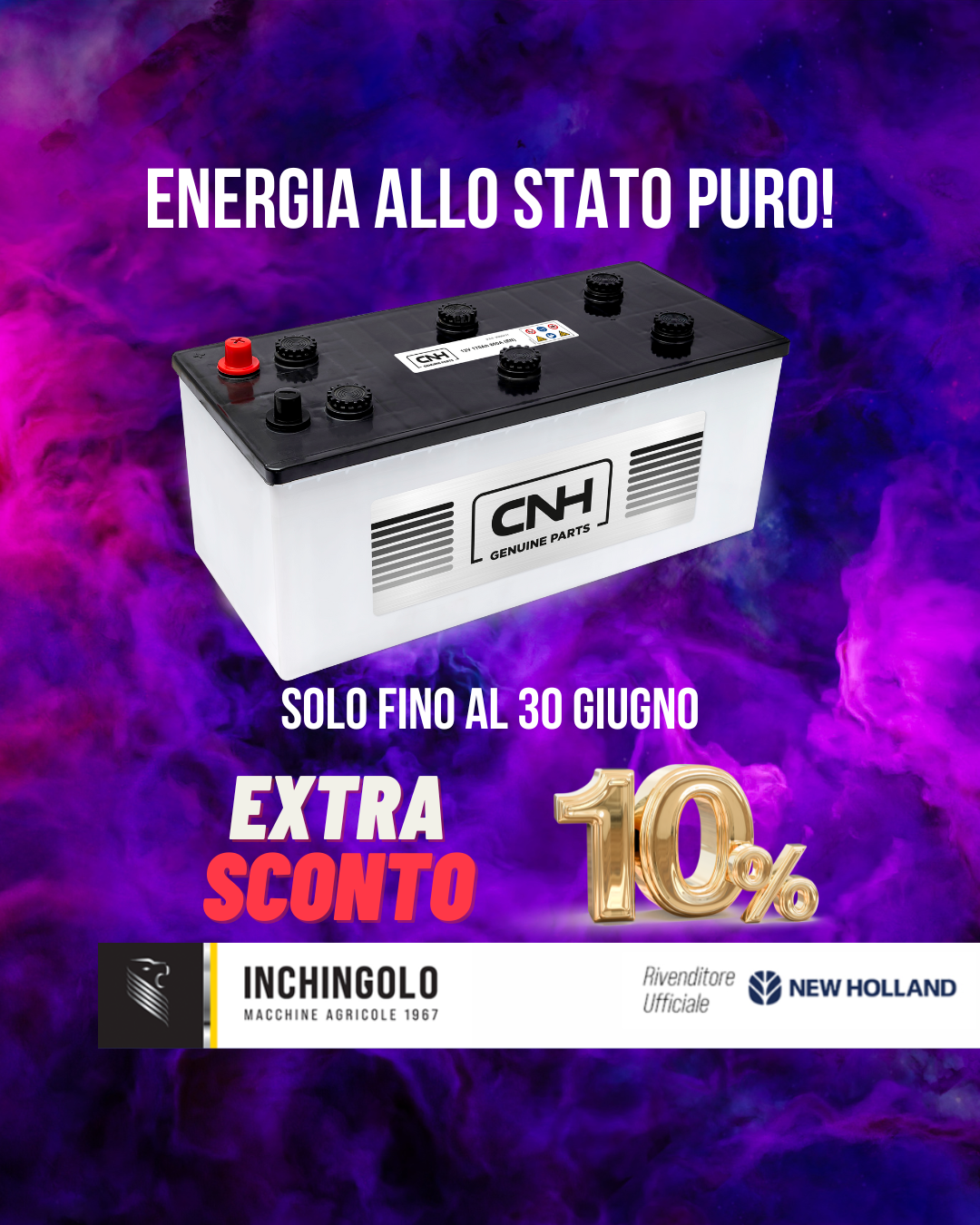 Fino al 30 giugno, le batterie per il tuo trattore e il tuo mezzo agricolo sono TUE con un extra sconto del 10%!