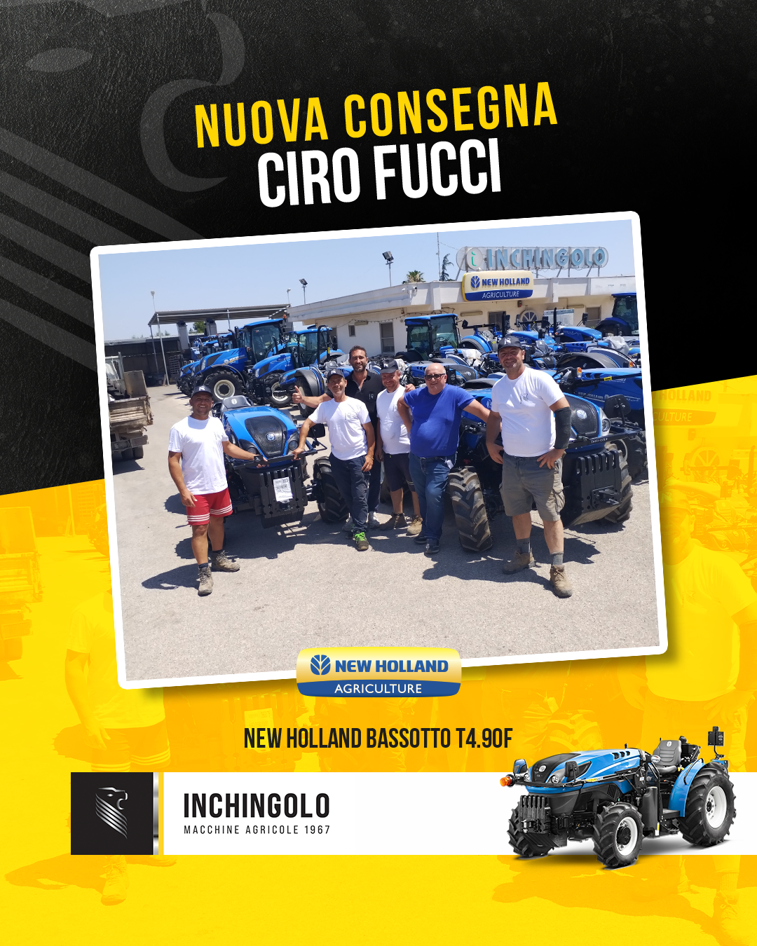 Due New Holland T4.90F Bassotto consegnati ad Andria