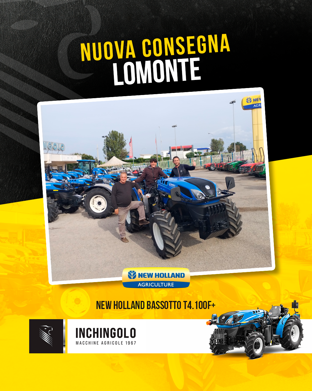 Nuovo New Holland T4.100F consegnato ad Andria