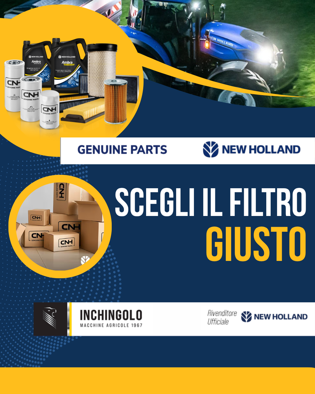Prenditi cura del tuo trattore con i ricambi originali New Holland!