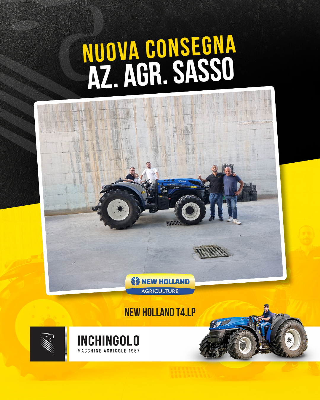 New Holland T4 LP consegnato a Palo del Colle
