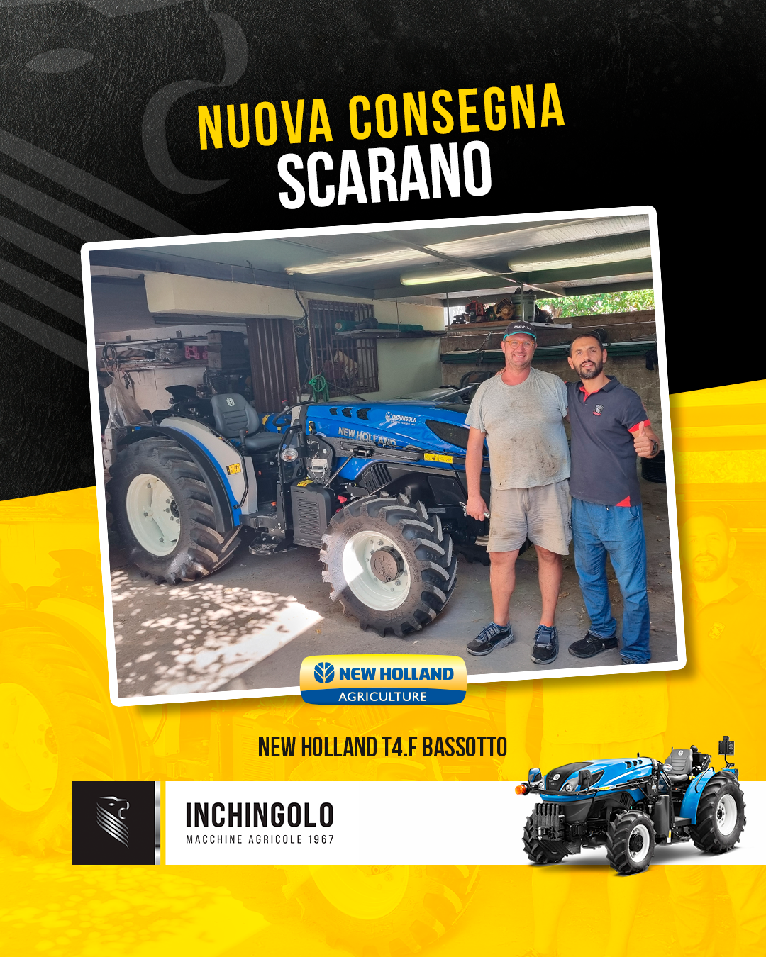 New Holland T4 F BASSOTTO consegnato a Palo del Colle