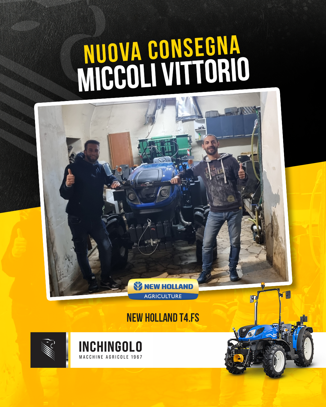 Nuovo New Holland T4 FS consegnato a Corato