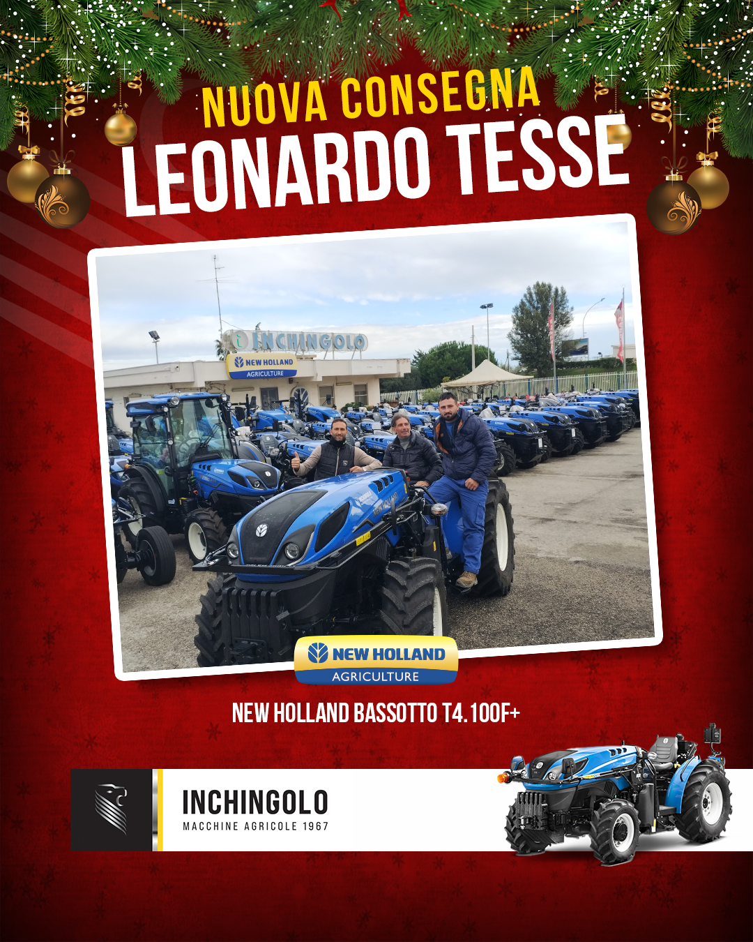 Ad Andria il nuovo NH T4.100F+