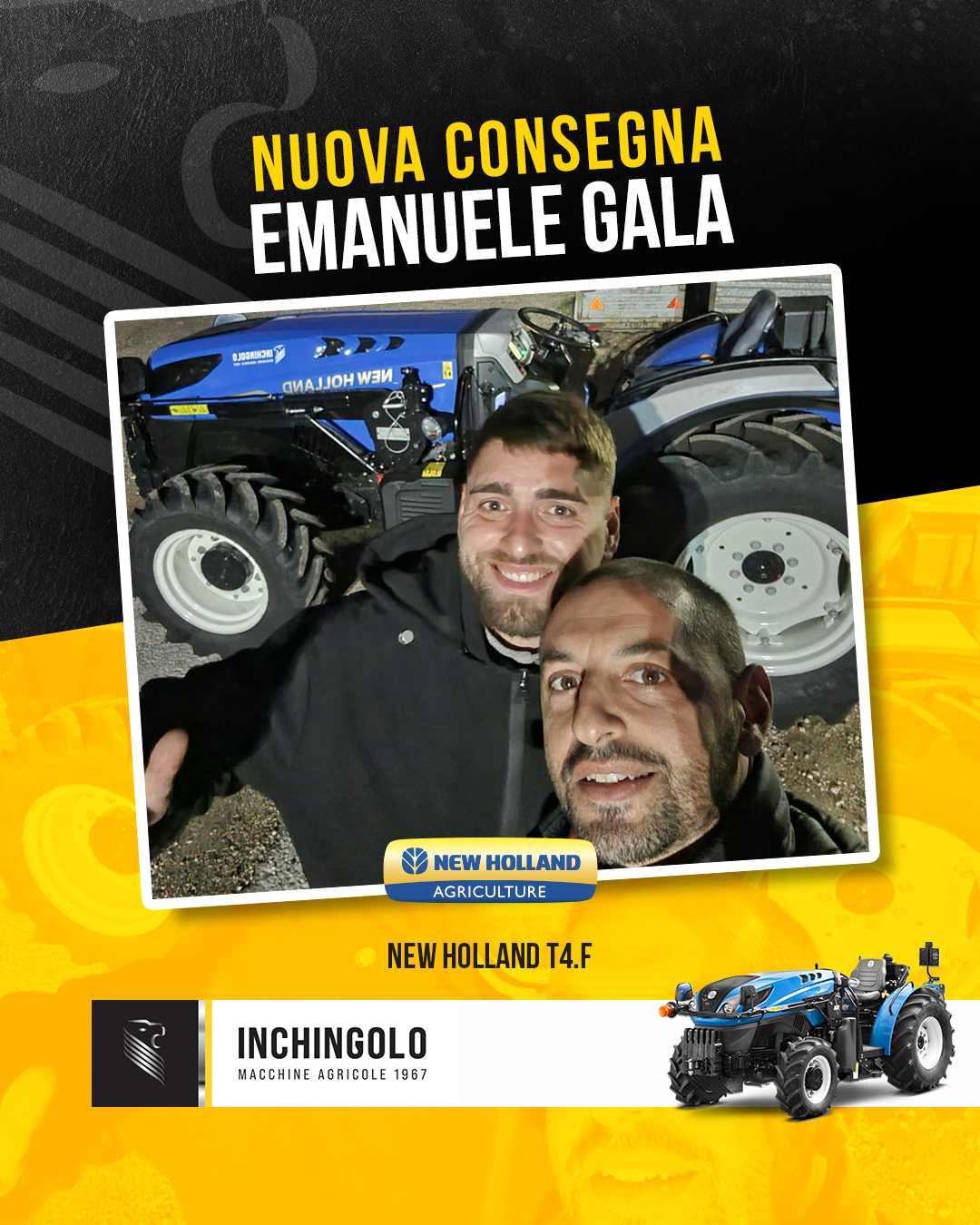 New Holland T4 F consegnato a Bitonto