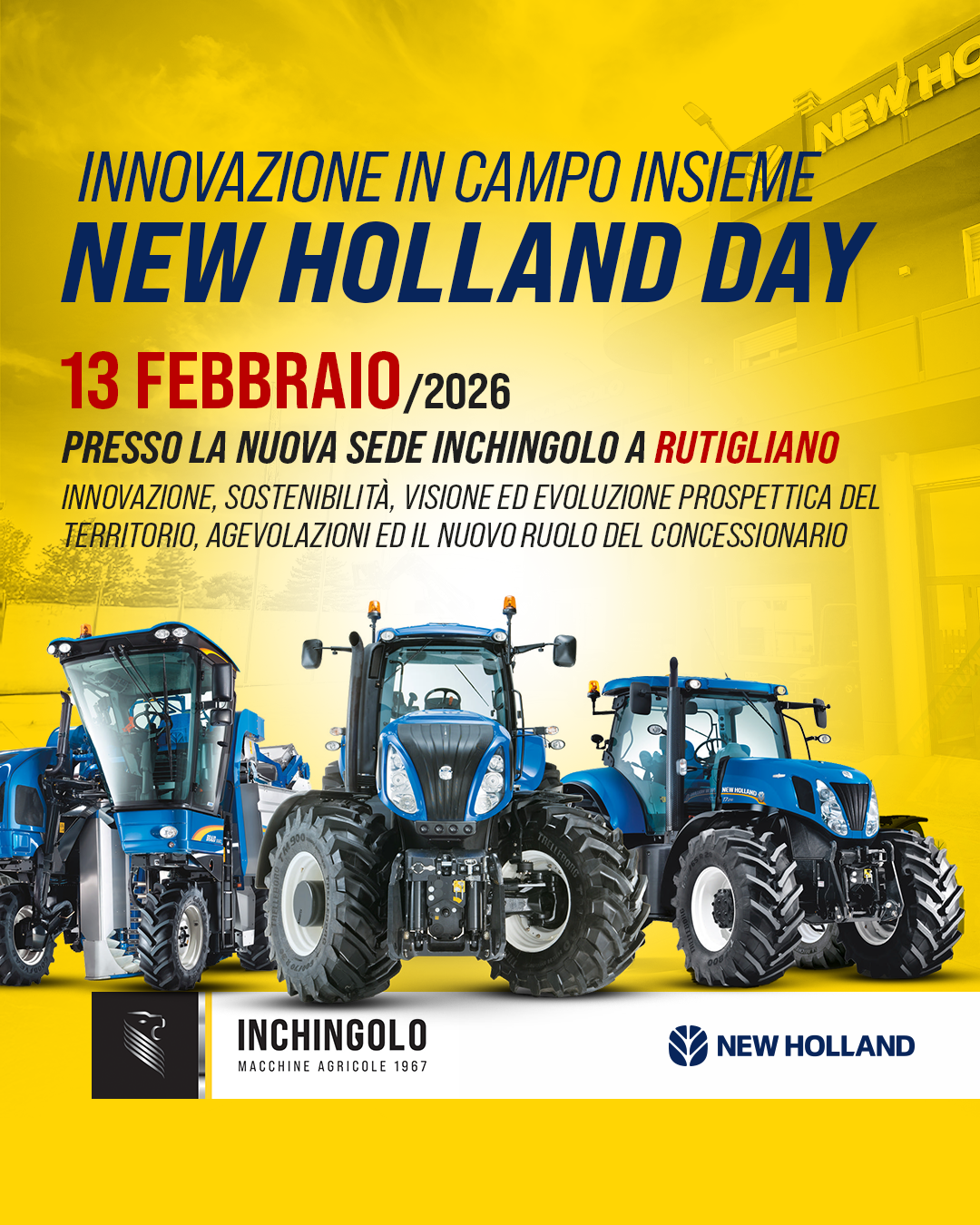 Innovazione, In campo, insieme: New Holland Day | Il futuro dell’agricoltura parte da Rutigliano