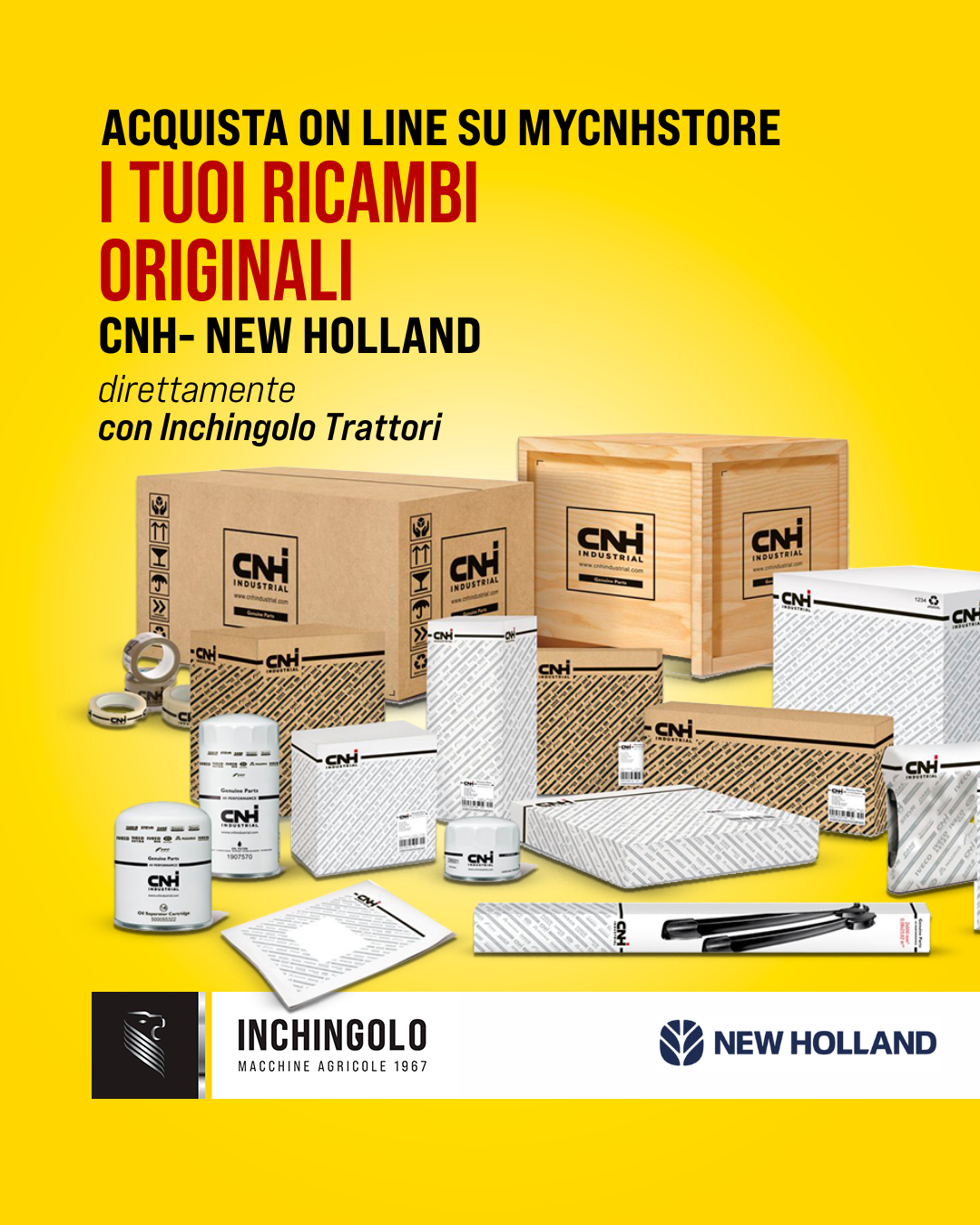 Ricambi originali CNH–New Holland? Acquistali online con Inchingolo Trattori!