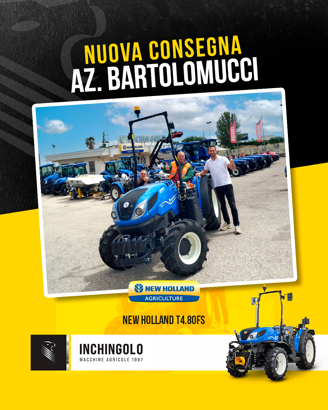 Bartolomucci ha scelto il New Holland T4.80F S per la propria azienda