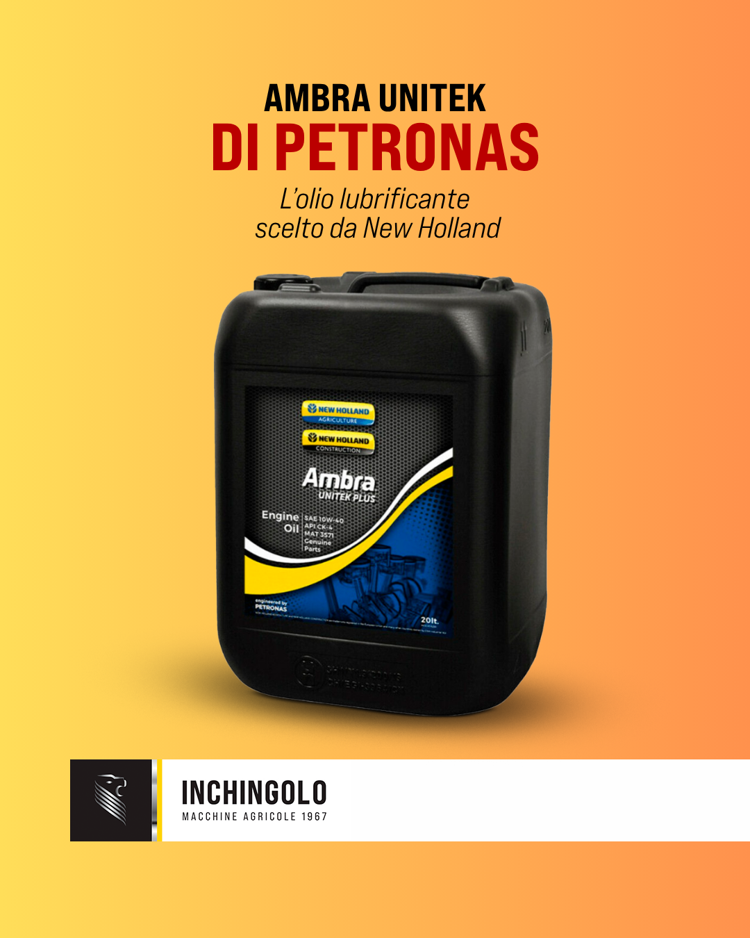 Da Inchingolo Trattori tutta l’affidabilità dei lubrificanti Petronas.