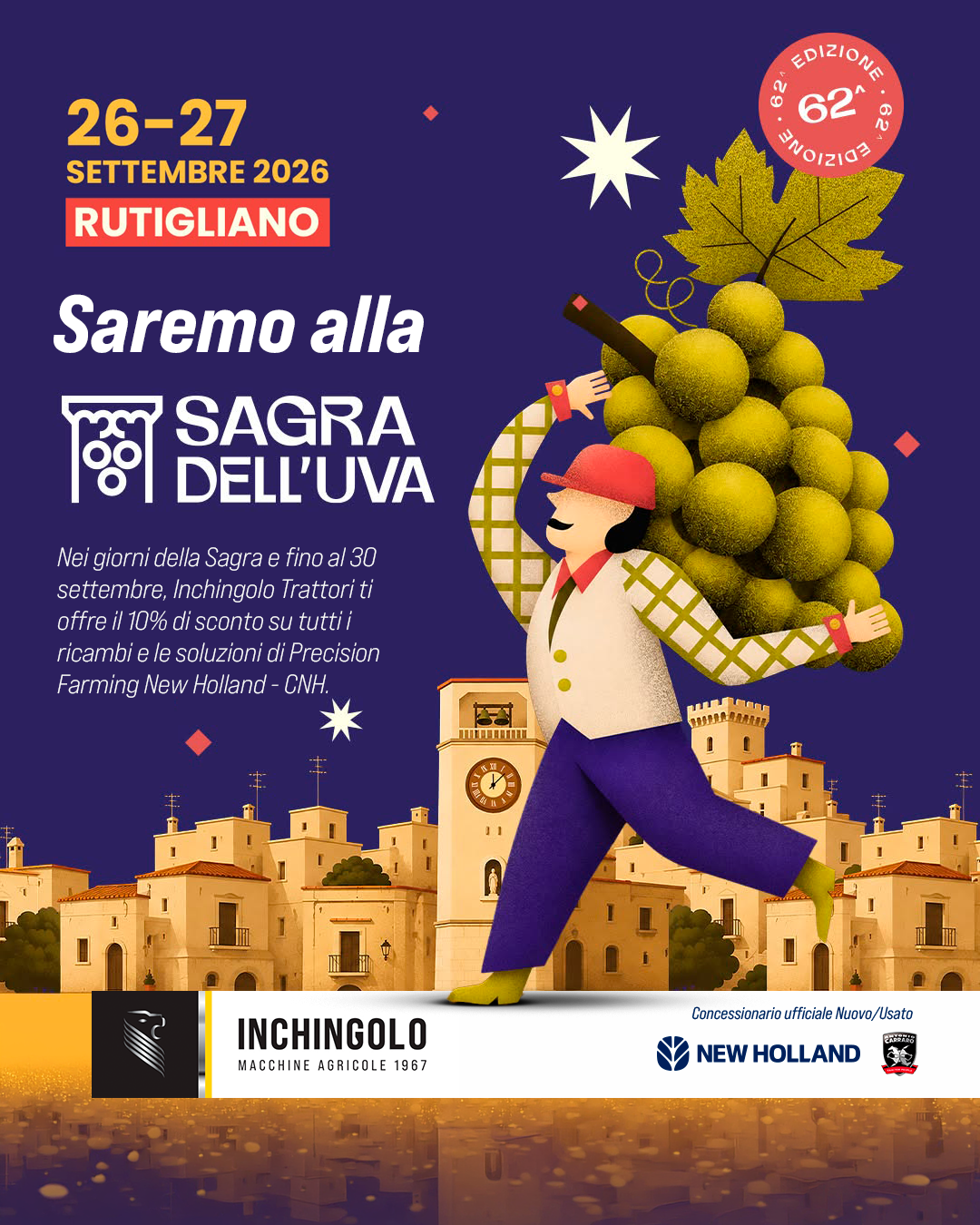 Inchingolo è alla Sagra dell’Uva di Rutigliano