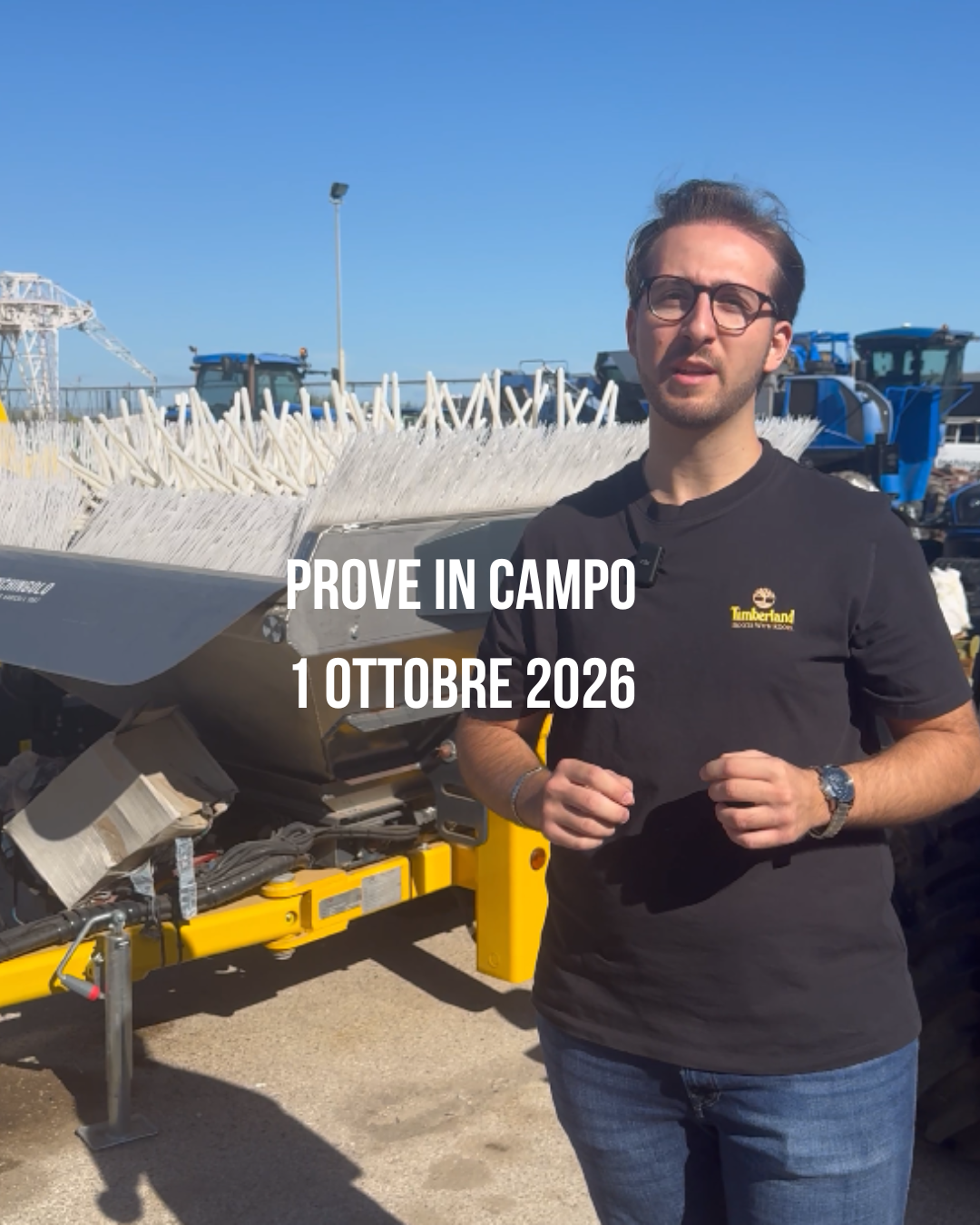 Prova in campo — Vendemmiatrice Pulcinelli
