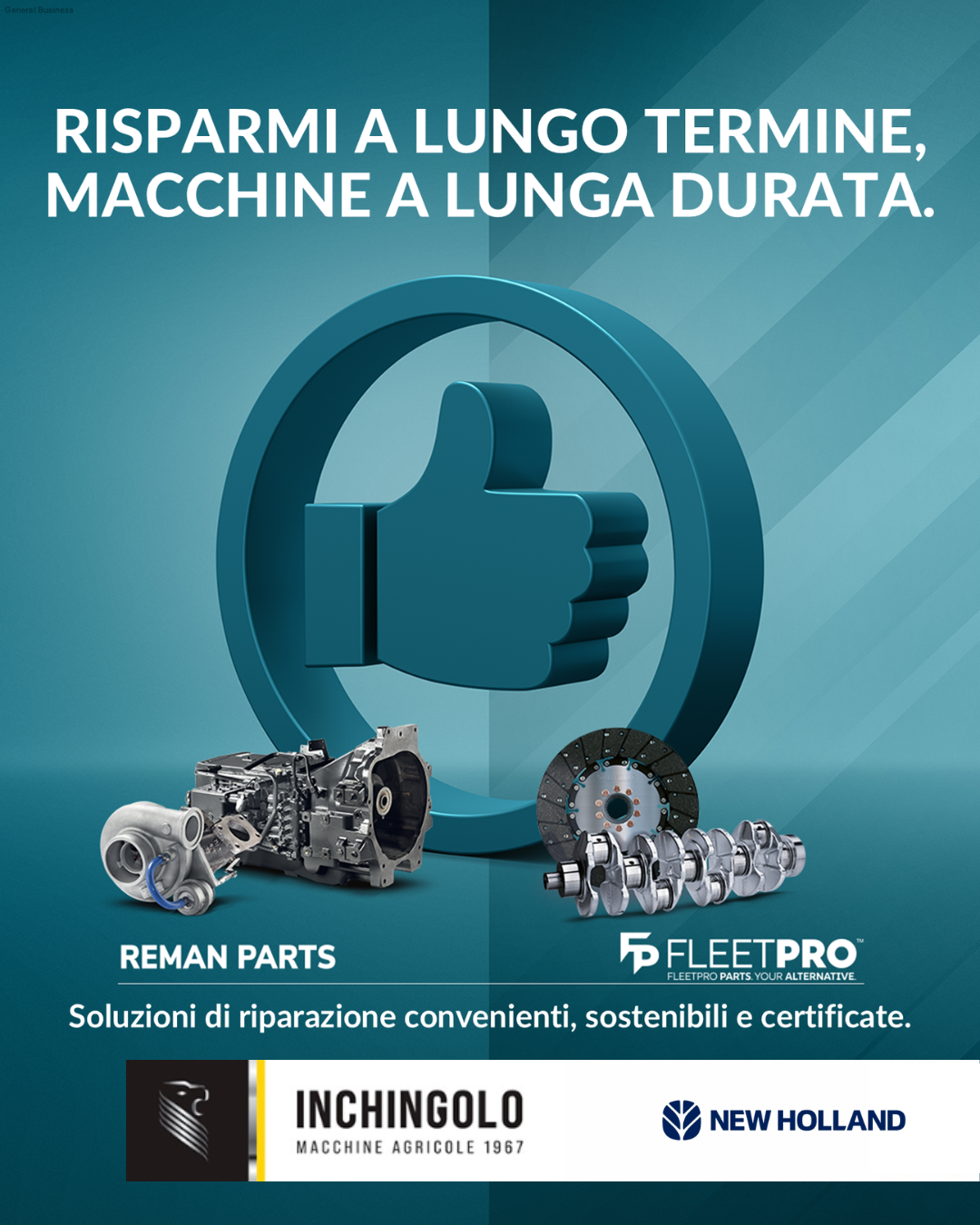 RISPARMI A LUNGO TERMINE, MACCHINE A LUNGA DURATA.
