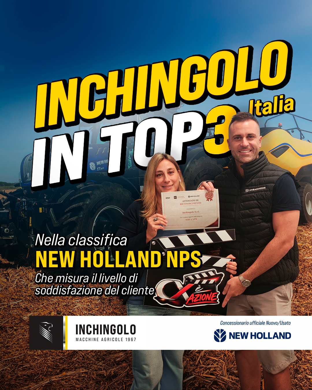 New Holland premia Inchingolo: top 3 in Italia nell’indice NPS